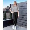 imageG4Free Lightbreeze UPF 50 Workout Tops for Women  Boxy Crop TShirts Short Sleeve Basic Tees Loose Quick Dry Running CasualSilver Gray