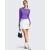 imageG4Free Lightbreeze Womens UPF 50 Long Sleeve Rash Guard Quick Dry Crop Workout Tops Thumbholes Sun Shirts Running AthleticDark Purple