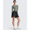 imageG4Free Lightbreeze Womens UPF 50 Long Sleeve Rash Guard Quick Dry Crop Workout Tops Thumbholes Sun Shirts Running AthleticGray Olive