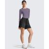 imageG4Free Lightbreeze Womens UPF 50 Long Sleeve Rash Guard Quick Dry Crop Workout Tops Thumbholes Sun Shirts Running AthleticGray Purple