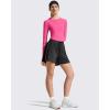 imageG4Free Lightbreeze Womens UPF 50 Long Sleeve Rash Guard Quick Dry Crop Workout Tops Thumbholes Sun Shirts Running AthleticHot Pink
