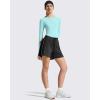 imageG4Free Lightbreeze Womens UPF 50 Long Sleeve Rash Guard Quick Dry Crop Workout Tops Thumbholes Sun Shirts Running AthleticLight Blue