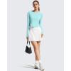 imageG4Free Lightbreeze Womens UPF 50 Long Sleeve Rash Guard Quick Dry Crop Workout Tops Thumbholes Sun Shirts Running AthleticLight Blue