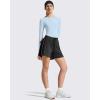 imageG4Free Lightbreeze Womens UPF 50 Long Sleeve Rash Guard Quick Dry Crop Workout Tops Thumbholes Sun Shirts Running AthleticLight Denim