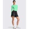 imageG4Free Lightbreeze Womens UPF 50 Long Sleeve Rash Guard Quick Dry Crop Workout Tops Thumbholes Sun Shirts Running AthleticMint Green
