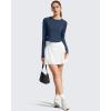 imageG4Free Lightbreeze Womens UPF 50 Long Sleeve Rash Guard Quick Dry Crop Workout Tops Thumbholes Sun Shirts Running AthleticNavy
