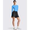 imageG4Free Lightbreeze Womens UPF 50 Long Sleeve Rash Guard Quick Dry Crop Workout Tops Thumbholes Sun Shirts Running AthleticOcean Blue