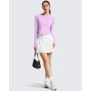 imageG4Free Lightbreeze Womens UPF 50 Long Sleeve Rash Guard Quick Dry Crop Workout Tops Thumbholes Sun Shirts Running AthleticPurple