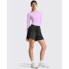 imageG4Free Lightbreeze Womens UPF 50 Long Sleeve Rash Guard Quick Dry Crop Workout Tops Thumbholes Sun Shirts Running AthleticPurple