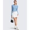 imageG4Free Lightbreeze Womens UPF 50 Long Sleeve Rash Guard Quick Dry Crop Workout Tops Thumbholes Sun Shirts Running AthleticSmog Blue