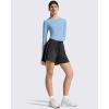 imageG4Free Lightbreeze Womens UPF 50 Long Sleeve Rash Guard Quick Dry Crop Workout Tops Thumbholes Sun Shirts Running AthleticSmog Blue