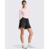 imageG4Free Lightbreeze Womens UPF 50 Long Sleeve Rash Guard Quick Dry Crop Workout Tops Thumbholes Sun Shirts Running AthleticSmoky Blush