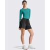 imageG4Free Lightbreeze Womens UPF 50 Long Sleeve Rash Guard Quick Dry Crop Workout Tops Thumbholes Sun Shirts Running AthleticTeal
