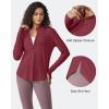 imageG4Free Womens UPF 50 Sun Shirts Lightweight Quick Dry Long Sleeve Workout Tops Lightweight Running PulloverBurgundy