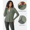 imageG4Free Womens UPF 50 Sun Shirts Lightweight Quick Dry Long Sleeve Workout Tops Lightweight Running PulloverGray Olive