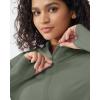 imageG4Free Womens UPF 50 Sun Shirts Lightweight Quick Dry Long Sleeve Workout Tops Lightweight Running PulloverGray Olive