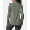 imageG4Free Womens UPF 50 Sun Shirts Lightweight Quick Dry Long Sleeve Workout Tops Lightweight Running PulloverGray Olive