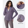 imageG4Free Womens UPF 50 Sun Shirts Lightweight Quick Dry Long Sleeve Workout Tops Lightweight Running PulloverGray Purple