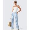 imageG4Free BareFeel Built in Bra Camisole Tops Yoga Workout Removable Padded Cami Spaghetti Strap Pilates Tank TopPure White