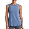 imageG4Free Lightweight Workout Tank Tops for Women High Neck Athletic Long Tanks Sleeveless Summer Running Gym ShirtsDusty Blue