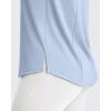 imageG4Free Lightweight Workout Tank Tops for Women High Neck Athletic Long Tanks Sleeveless Summer Running Gym ShirtsLight Denim