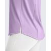 imageG4Free Lightweight Workout Tank Tops for Women High Neck Athletic Long Tanks Sleeveless Summer Running Gym ShirtsLight Purple
