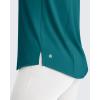 imageG4Free Lightweight Workout Tank Tops for Women High Neck Athletic Long Tanks Sleeveless Summer Running Gym ShirtsTeal
