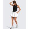 imageG4Free Lyocell Ruched Side Workout Tank Tops Woman High Neck Waist Length Gym Tanks Soft Relaxed Fit for TrainingBlack
