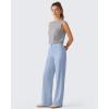 imageG4Free Lyocell Workout Running Tank Tops High Neck Athletic Tanks Loose Fit Hip Length Yoga Tennis TopLight Gray
