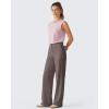 imageG4Free Lyocell Workout Running Tank Tops High Neck Athletic Tanks Loose Fit Hip Length Yoga Tennis TopLight Pink