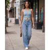 imageG4Free Ribbed Halter Crop Tank Tops Backless Going Out Camisoles Open Back Y2K Slim Fit Cropped Cami TopBlue Willow
