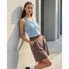 imageG4Free Ribbed Halter Crop Tank Tops Backless Going Out Camisoles Open Back Y2K Slim Fit Cropped Cami TopBlue Willow