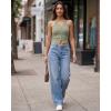 imageG4Free Ribbed Halter Crop Tank Tops Backless Going Out Camisoles Open Back Y2K Slim Fit Cropped Cami TopGray Olive