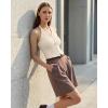 imageG4Free Ribbed Halter Crop Tank Tops Backless Going Out Camisoles Open Back Y2K Slim Fit Cropped Cami TopLight Khaki