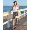 imageG4Free Ribbed Halter Crop Tank Tops Backless Going Out Camisoles Open Back Y2K Slim Fit Cropped Cami TopPure White