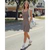 imageG4Free Ribbed Henley Tank Top Cropped Going Out Tanks Square Neck Sleeveless Vacation Crop TopsTaupe