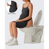 image:imageG4Free BareFeel Built in Bra Maternity Romper Smart Back Opening Pregnancy Jumpsuit with Pockets Workout CasualBlack
