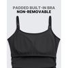 image:imageG4Free BareFeel Built in Bra Maternity Romper Smart Back Opening Pregnancy Jumpsuit with Pockets Workout CasualBlack