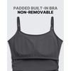 image:imageG4Free BareFeel Built in Bra Maternity Romper Smart Back Opening Pregnancy Jumpsuit with Pockets Workout CasualDark Gray