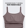 image:imageG4Free BareFeel Built in Bra Maternity Romper Smart Back Opening Pregnancy Jumpsuit with Pockets Workout CasualTaupe