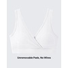 image:imageG4Free BareFeel Maternity Bra Wireless V Neck Nursing Bras for Breastfeeding U Back Pregnancy Sleep Bras YogaPure White