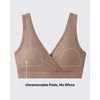 image:imageG4Free BareFeel Maternity Bra Wireless V Neck Nursing Bras for Breastfeeding U Back Pregnancy Sleep Bras YogaToffee