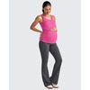 image:imageG4Free BareFeel Maternity Racerback Tank Tops with Built in Bra Ruched Sleeveless Square Neck Pregnancy Yoga Workout ShirtsHot Pink