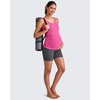 image:imageG4Free BareFeel Maternity Racerback Tank Tops with Built in Bra Ruched Sleeveless Square Neck Pregnancy Yoga Workout ShirtsHot Pink