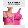 image:imageG4Free BareFeel Maternity Racerback Tank Tops with Built in Bra Ruched Sleeveless Square Neck Pregnancy Yoga Workout ShirtsHot Pink