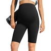 image:imageG4Free Barefeel Maternity Biker Shorts with Pockets Over The Belly Legging Pregnancy Yoga Pants Athletic Workout 5 85Black