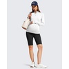 image:imageG4Free Barefeel Maternity Biker Shorts with Pockets Over The Belly Legging Pregnancy Yoga Pants Athletic Workout 5 85Black