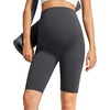 image:imageG4Free Barefeel Maternity Biker Shorts with Pockets Over The Belly Legging Pregnancy Yoga Pants Athletic Workout 5 85Dark Gray