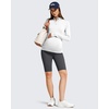 image:imageG4Free Barefeel Maternity Biker Shorts with Pockets Over The Belly Legging Pregnancy Yoga Pants Athletic Workout 5 85Dark Gray