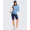 image:imageG4Free Barefeel Maternity Biker Shorts with Pockets Over The Belly Legging Pregnancy Yoga Pants Athletic Workout 5 85Royal Blue